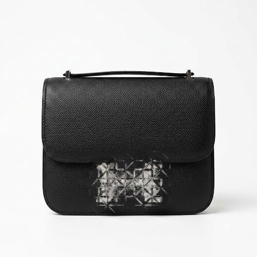 Premium Leather Handbag with Silver Statement Clasp.