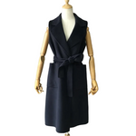 Women's long wool and cashmere cardigan