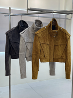 Vintage-Style Outerwear with Shoulder Epaulets