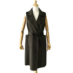 Women's long wool and cashmere cardigan