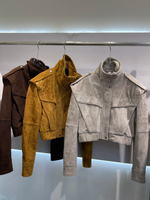 Vintage-Style Outerwear with Shoulder Epaulets