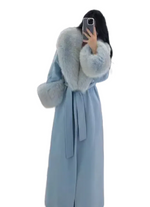 Pure Wool Long Sleeve Winter Coat