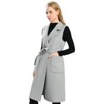 Women's long wool and cashmere cardigan
