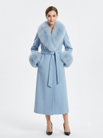 Pure Wool Long Sleeve Winter Coat