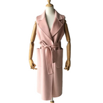 Women's long wool and cashmere cardigan