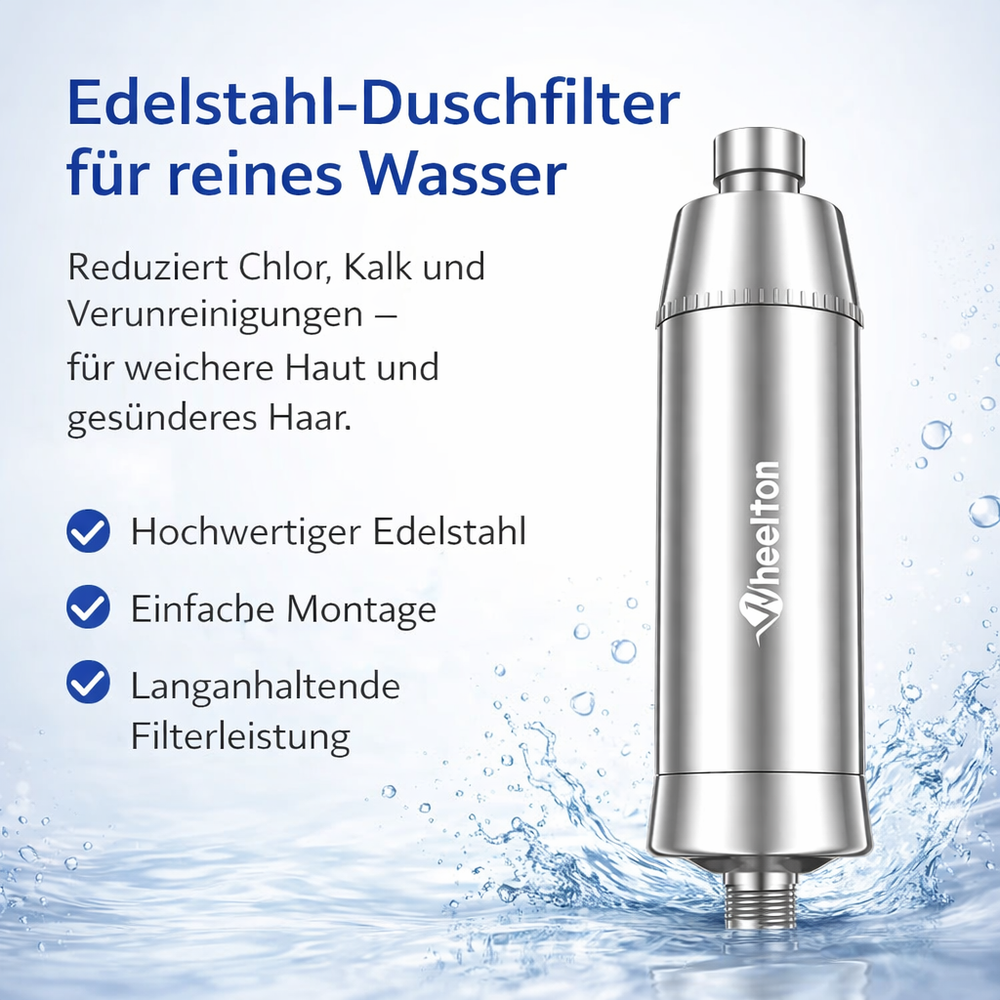 Wheelton Shower Water Softener & Filter